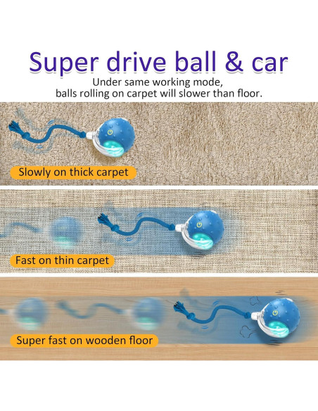 Bola Interactiva para Gatos Giociv L02 Azul con Sonido Bola Interactiva para Gatos Giociv L02 Azul con Sonido