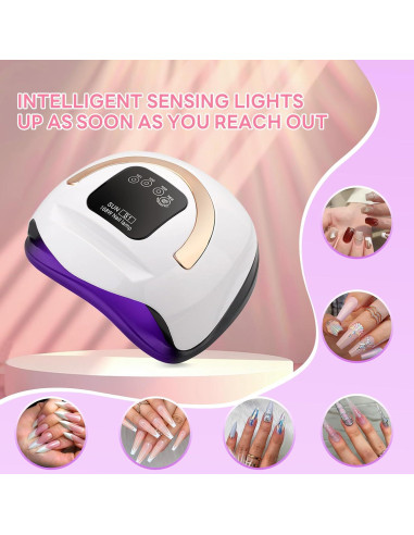 Lámpara de Uñas LED UV Timpou S1 168W Secado Rápido