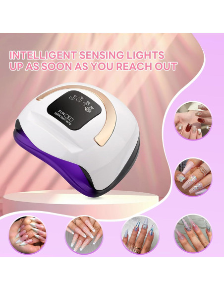 Lámpara de Uñas LED UV Timpou S1 168W Secado Rápido Lámpara de Uñas LED UV Timpou S1 168W Secado Rápido
