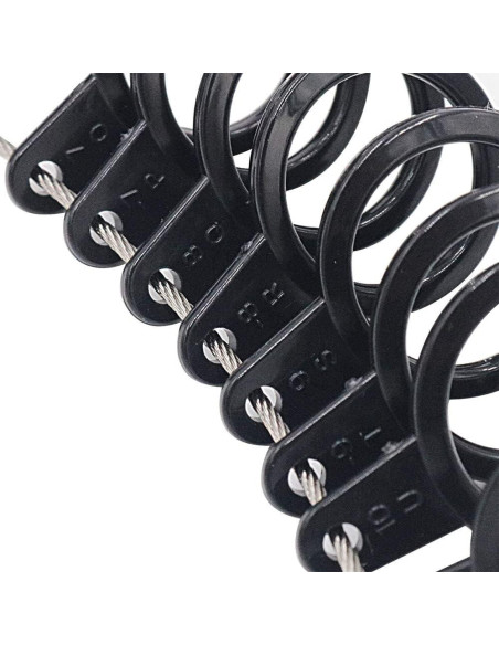 MMOBIEL Medidor de Tamaño de Anillo 27 Pcs US 1-15 EU A-Z MMOBIEL Medidor de Tamaño de Anillo 27 Pcs US 1-15 EU A-Z