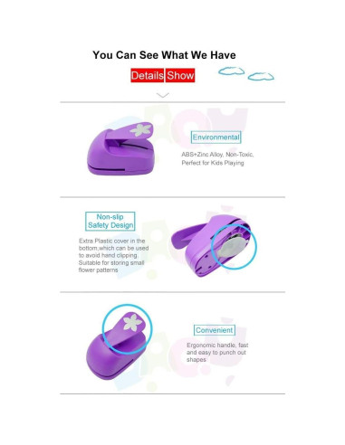 Perforadora de Palanca Manual Asperffort 2.5 cm Círculo