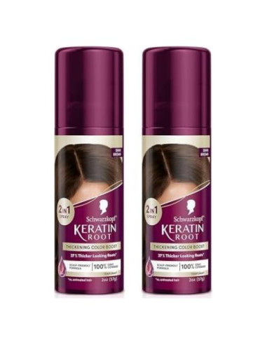 Spray Temporal de Color de Raíz Schwarzkopf 59ml Marrón Oscuro