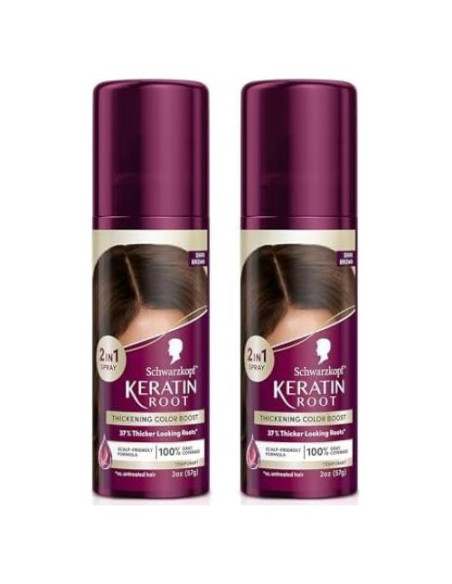 Spray Temporal de Color de Raíz Schwarzkopf 59ml Marrón Oscuro Spray Temporal de Color de Raíz Schwarzkopf 59ml Marrón Oscuro