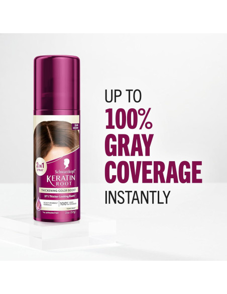 Spray Temporal de Color de Raíz Schwarzkopf 59ml Marrón Oscuro Spray Temporal de Color de Raíz Schwarzkopf 59ml Marrón Oscuro