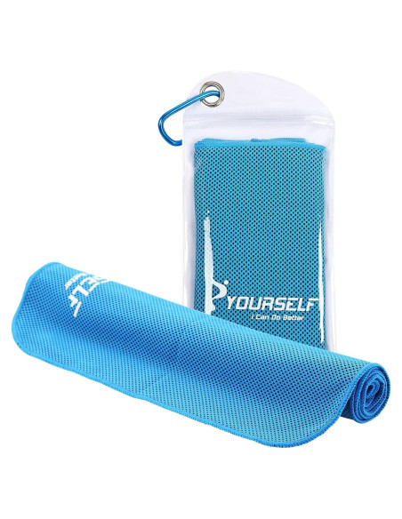 Toalla Enfriadora SYOURSELF 101.6x30.5 cm Azul Microfibra Toalla Enfriadora SYOURSELF 101.6x30.5 cm Azul Microfibra