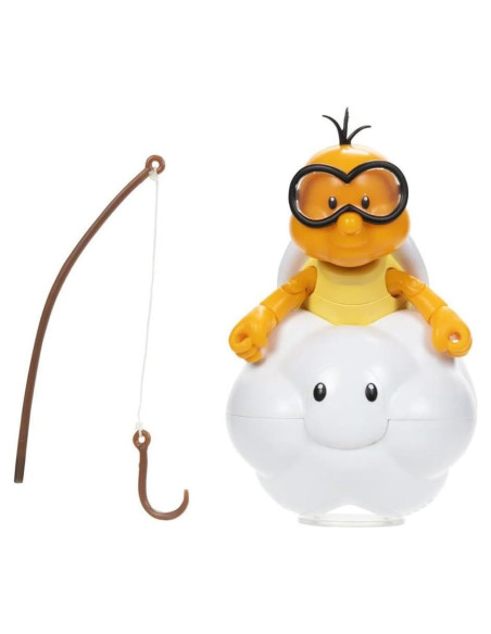 Figura Articulada Nintendo Super Mario Lakitu 10 cm con Caña Figura Articulada Nintendo Super Mario Lakitu 10 cm con Caña