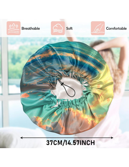 Gorro de Ducha de Seda Ajustable Impermeable Cabreche Gorro de Ducha de Seda Ajustable Impermeable Cabreche