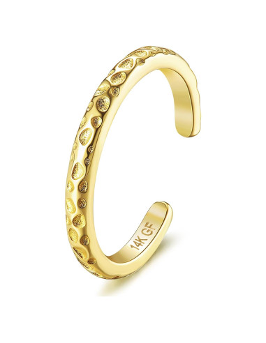 Anillo para Dedo del Pie HAIAISO Oro 14k Ajustable 2mm Mujeres