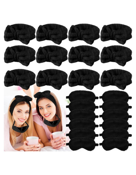Conjunto de Spa Jexine 24 Pcs: Bandas y Máscaras Negras Conjunto de Spa Jexine 24 Pcs: Bandas y Máscaras Negras