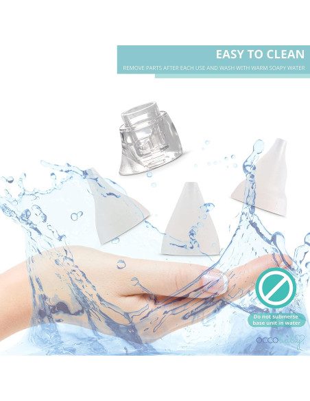 Kit de Reemplazo para Aspirador Nasal OCCObaby - 3 Puntas Silicona Kit de Reemplazo para Aspirador Nasal OCCObaby - 3 Puntas Silicona