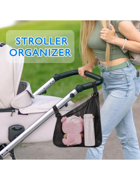 Bolsa Organizadora para Carriola Mom Cozy - 2 Piezas, Negro Bolsa Organizadora para Carriola Mom Cozy - 2 Piezas, Negro