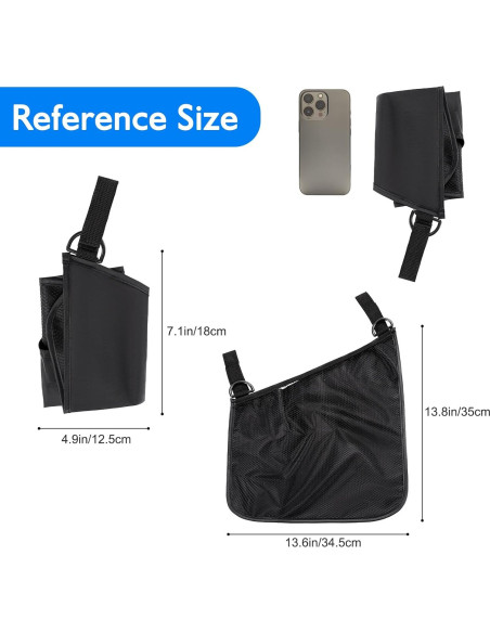 Bolsa Organizadora para Carriola Mom Cozy - 2 Piezas, Negro Bolsa Organizadora para Carriola Mom Cozy - 2 Piezas, Negro