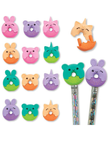 Borradores de lápiz en forma de dona Geddes - Paquete 48 unidades