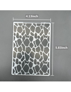 Plantilla de Embosado 3D de Plástico A6 Textura Piedra 2