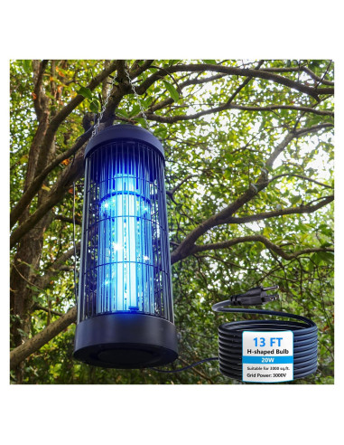 Mata Insectos Coospider TL-CD20W 20W 3000V para 278.7 m