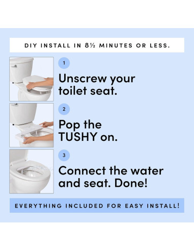 Bidet TUSHY Fresh Ultra Delgado con Boquilla Autolimpiante