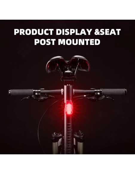 Luz Trasera LED Rockbros para Bicicleta - 3 Modos Impermeable Luz Trasera LED Rockbros para Bicicleta - 3 Modos Impermeable