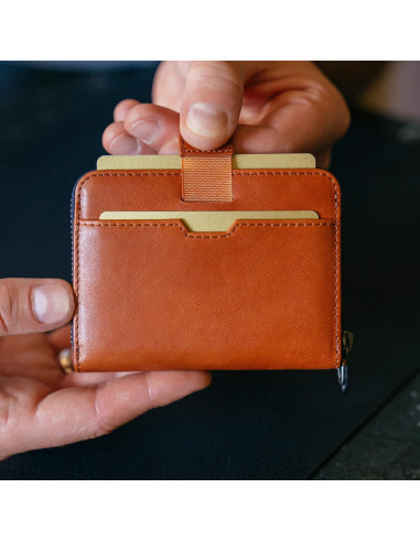 Billetera de cuero Vaultskin Mayfair con bloqueo RFID - 10.5x7.9cm