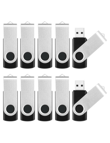 Paquete de 10 Unidades Flash USB 128MB MECHEER con Cuerdas