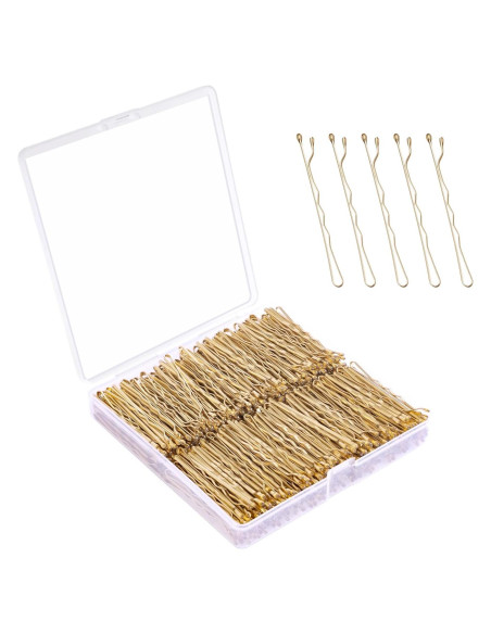 Horquillas para Cabello Rubio DF - 360 Pcs, 5.08 cm, Sujeción Segura Horquillas para Cabello Rubio DF - 360 Pcs, 5.08 cm, Sujeción Segura