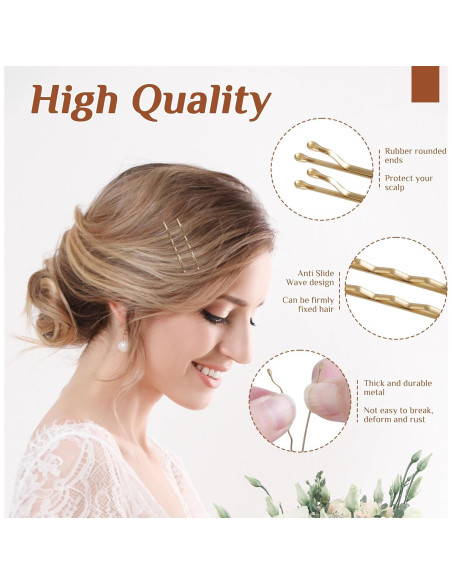 Horquillas para Cabello Rubio DF - 360 Pcs, 5.08 cm, Sujeción Segura Horquillas para Cabello Rubio DF - 360 Pcs, 5.08 cm, Sujeción Segura