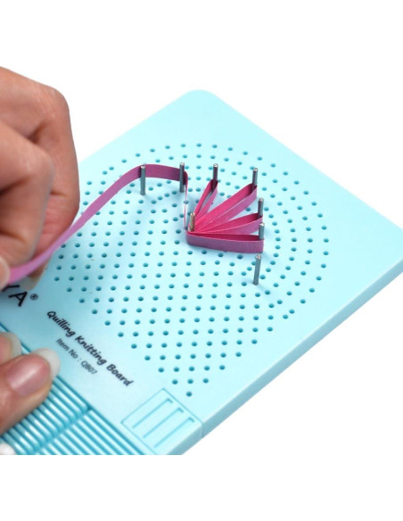 Tablero de Tejido Quilling JUYA con Almacenamiento y 30 Varillas Tablero de Tejido Quilling JUYA con Almacenamiento y 30 Varillas