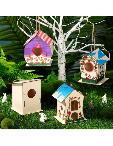 Kits de Casas para Aves de Madera DoubleFill - 100 Piezas