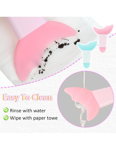 Kit de 2 Protectores de Silicona para Pestañas WLLHYF - Maquillaje