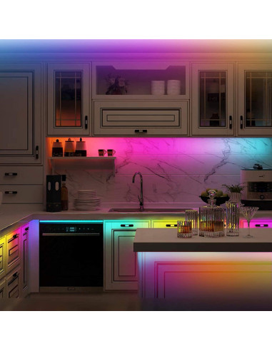 Tira de luces LED RGB 2M abtong con control remoto RF