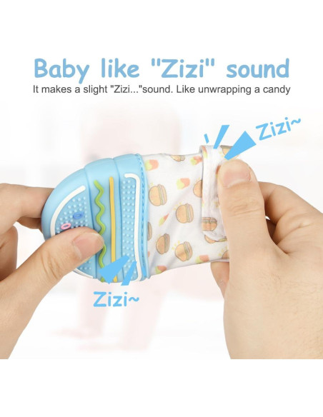 2 Mitones de Silicona para Dentición Bebés 0-12 Meses 2 Mitones de Silicona para Dentición Bebés 0-12 Meses