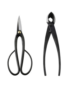 Kit de herramientas de bonsái Wazakura Japón - Tijeras 200mm + Cortador 200mm