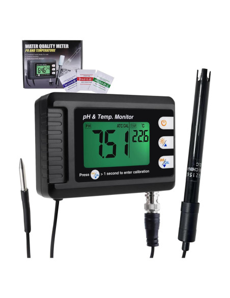 Medidor de pH y Temperatura Gain Express PHM-295 para Acuario Medidor de pH y Temperatura Gain Express PHM-295 para Acuario