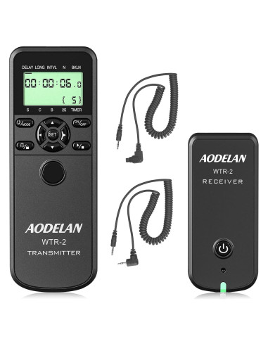 Control Remoto Inalámbrico AODELAN para Canon y Fujifilm
