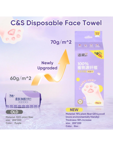 Toalla Desechable C&S 70 Unidades Biodegradables Lyocell Toalla Desechable C&S 70 Unidades Biodegradables Lyocell