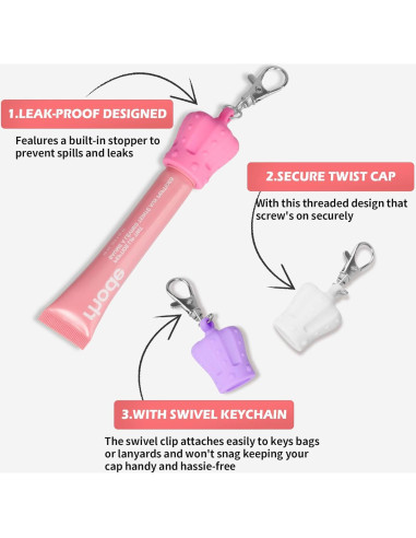 Soporte para Brillo Labial TOOVREN 4 Piezas Color B