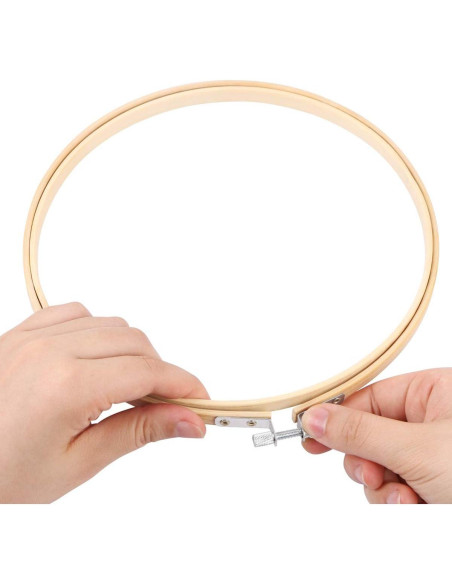 Paquete de 3 Aros de Bordado KISSBUTY 20 cm de Bambú Paquete de 3 Aros de Bordado KISSBUTY 20 cm de Bambú