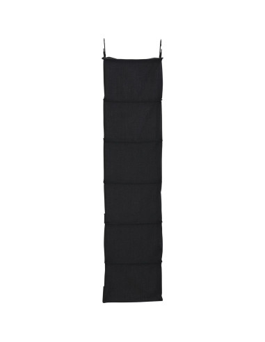 Organizador de Closet Colgante Household Essentials 6 Estantes Negro
