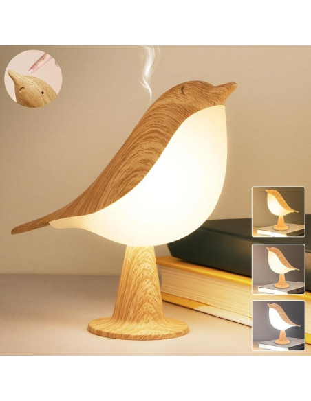 Lámpara de Mesa Cordless Bird Deogos - Luz Nocturna 3 Colores Lámpara de Mesa Cordless Bird Deogos - Luz Nocturna 3 Colores