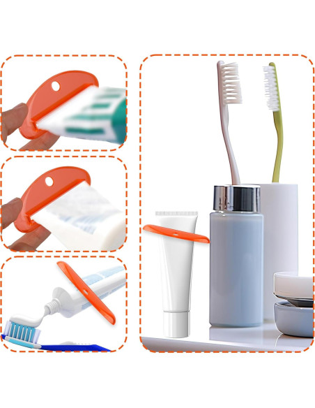 Exprimidor de Pasta de Dientes BOXOB 8 Piezas Reutilizables Exprimidor de Pasta de Dientes BOXOB 8 Piezas Reutilizables
