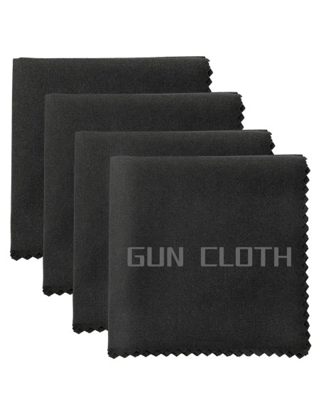 Paquete de 4 paños de limpieza de microfibra 30.48cm negro Paquete de 4 paños de limpieza de microfibra 30.48cm negro