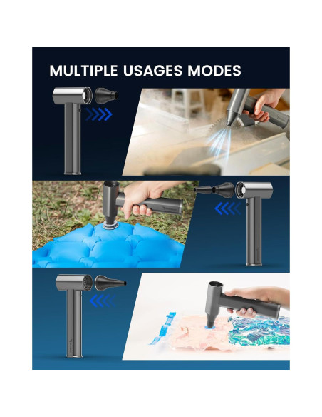 Soplador de Aire Eléctrico RAYBAO 130000 RPM Portátil Inalámbrico Soplador de Aire Eléctrico RAYBAO 130000 RPM Portátil Inalámbrico