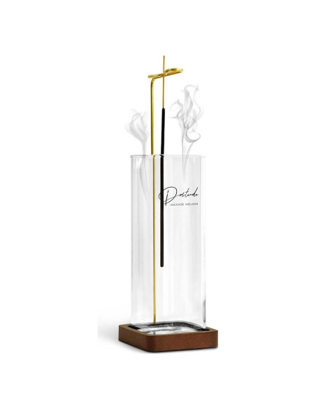 Soporte de Incienso de Vidrio Dostende - Diseño Gota 25.4cm Soporte de Incienso de Vidrio Dostende - Diseño Gota 25.4cm