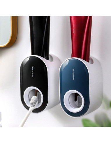 Dispensador Automático de Pasta de Dientes EUBUY 2 Piezas Negro