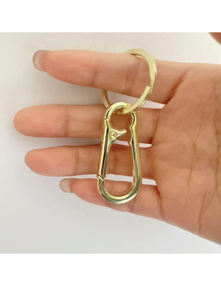 8 Piezas Llavero de Metal Sugiury con Clips y Ganchos 8 Piezas Llavero de Metal Sugiury con Clips y Ganchos