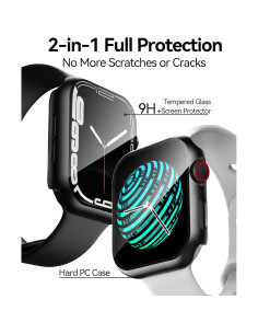 Funda Dura Smiling para Apple Watch 40mm con Protector Vidrio 2