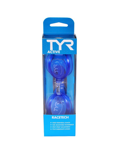 Gafas de Rendimiento Racetech TYR Azul - Lente Policarbonato
