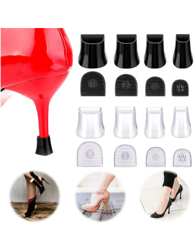 8 Pares Protectores de Tacones Altos COMNICO Antideslizantes