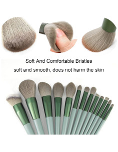 Juego de Brochas de Maquillaje Koccido 22 Piezas Verde 2
