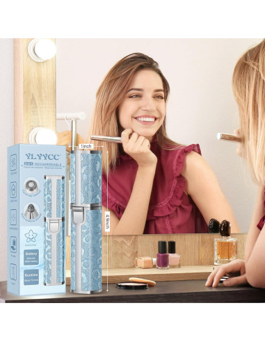 Removedor de Vello Facial Eléctrico YLYYCC 2 en 1 Azul