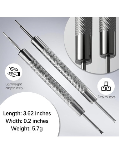 Kit de herramientas de reparación de relojes 6 en 1 Zeikiwe